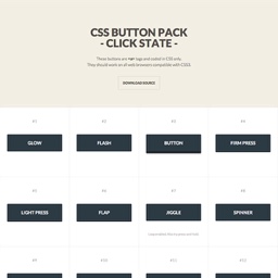 CSS Button Pack - Click State