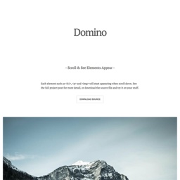 Domino: Scroll & See Elements Appear