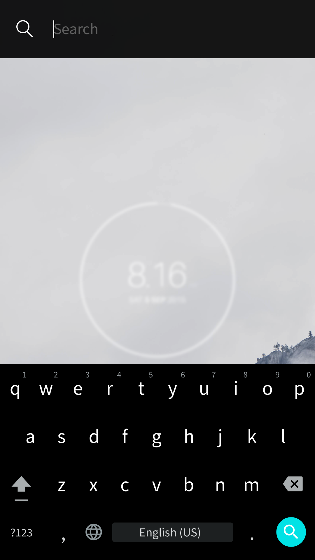 Search activated